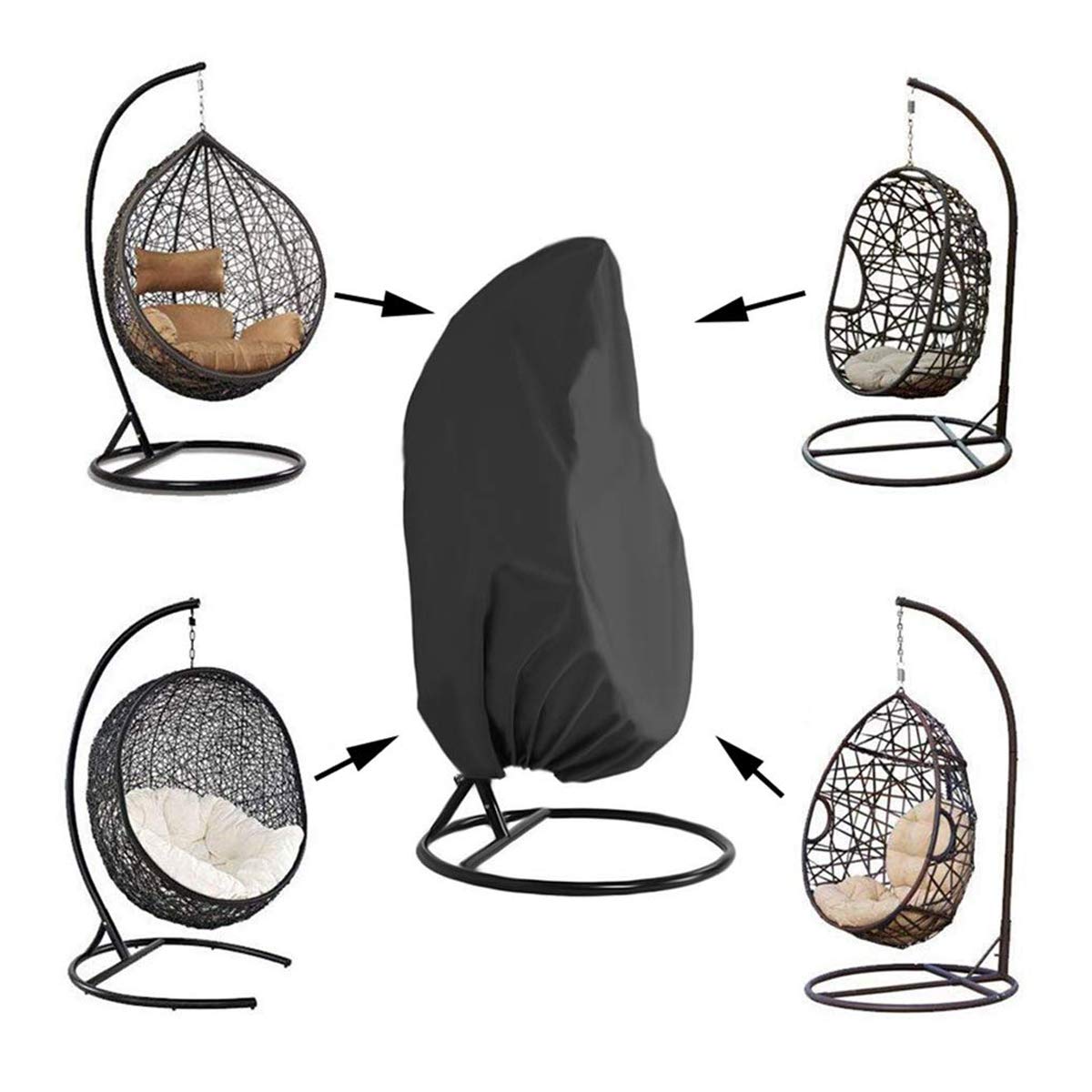 Copertura della Sedia a Dondolo Coperture Mobili per Sedie Sospese Coperture per dondoli da Giardino Impermeabile Oxford Copertura,M/210D