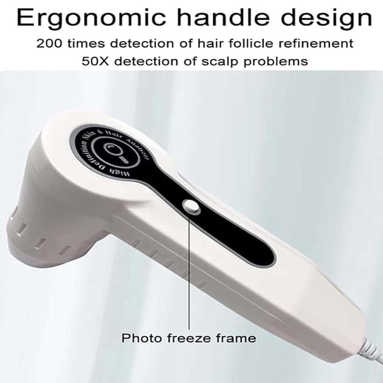 Analizador de piel y cabello, pantalla LCD HD 10 pulgadas, lupa de piel 50X/200X, máquina de análisis de piel profesional, detector digital de folículos pilosos del cuero cabelludo