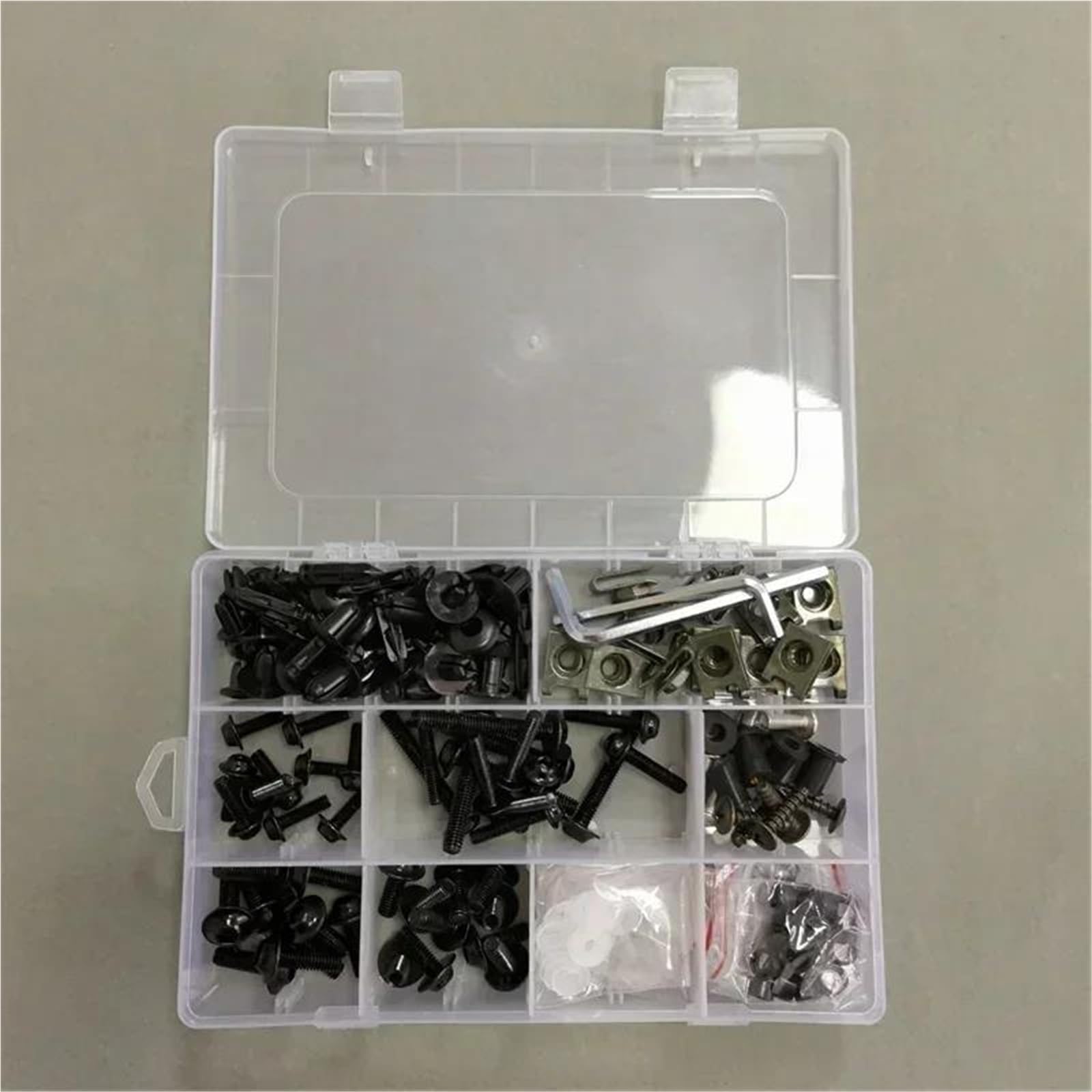 Decorare Kit Bulloni Viti Per Carenatura Moto Per VFR1200 VFR800 ST1300 CBR1000XX(Nero)