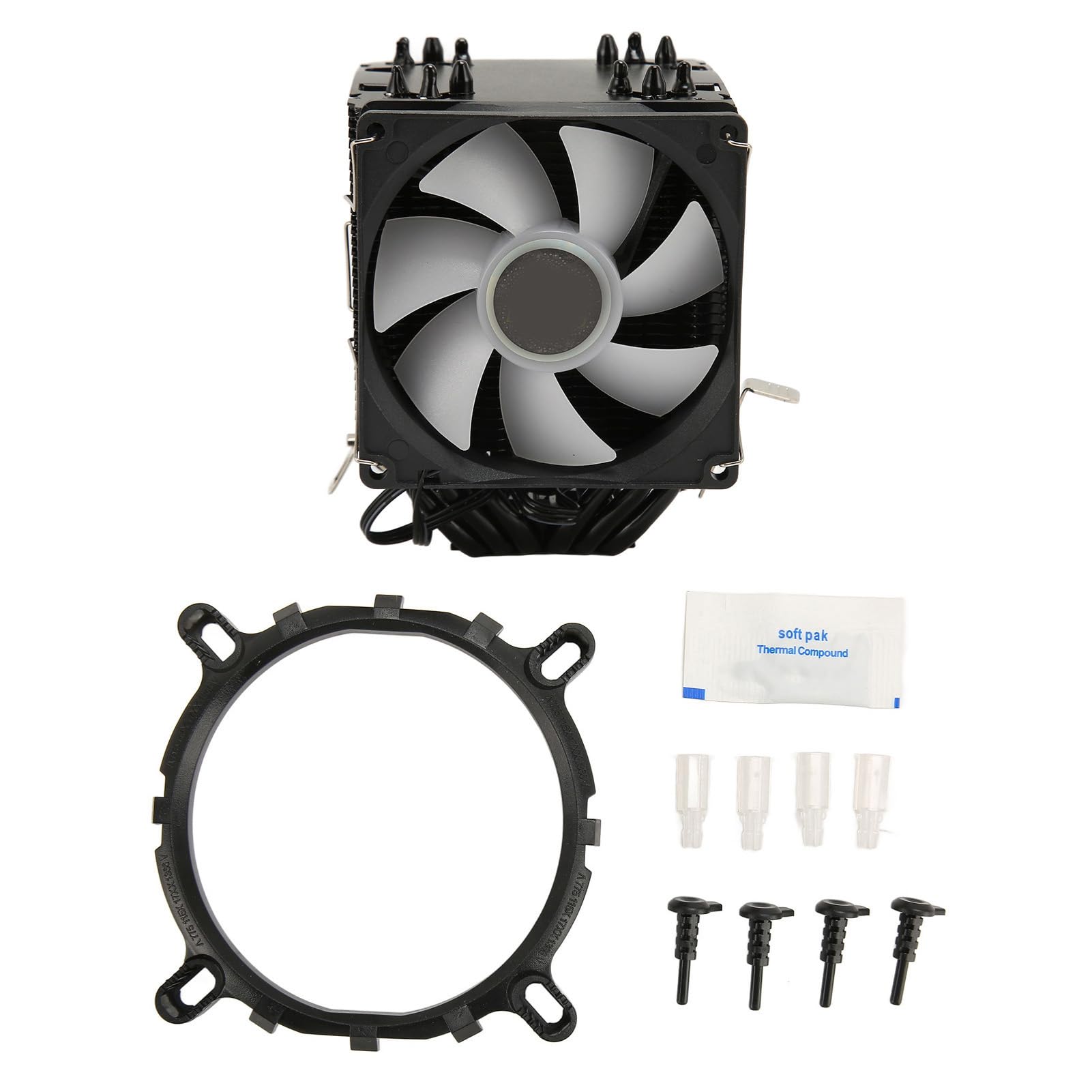 Cocoarm CPU Air Cooler, Torre Doble 6 Tubos de Calor 48CFM