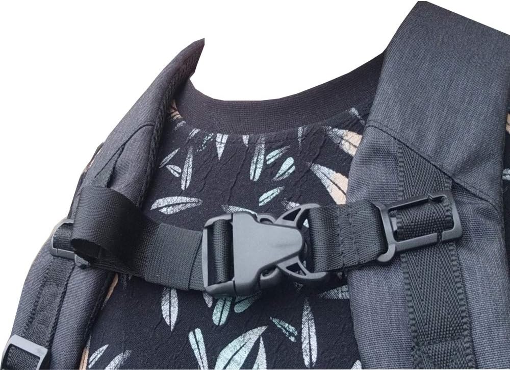 HDHYK Backpack Chest Strap- Suitable for Webbing on The Backpack up to1in.with 8 Pieces Belt Loop Keep Your Straps Tidy.(Black) : Sports & Outdoors