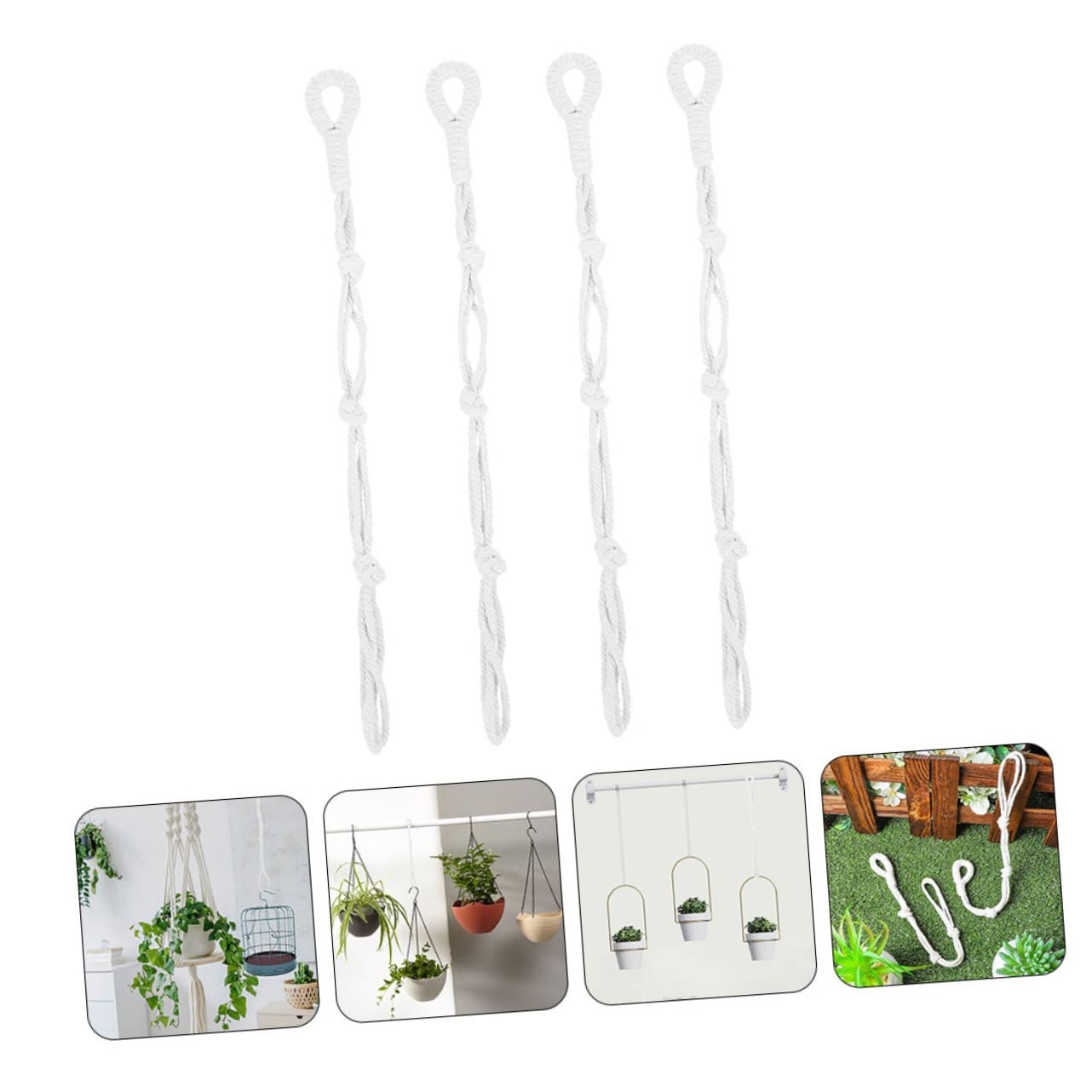 Yardwe 20stücke Pflanzenhalter Wandbefestigung Verstellbare Makramee Blumenampel Halterung Für Innen Und Außenbereich Robuste Aufhängung Für Pflanzgefäße Und Blumenkübel
