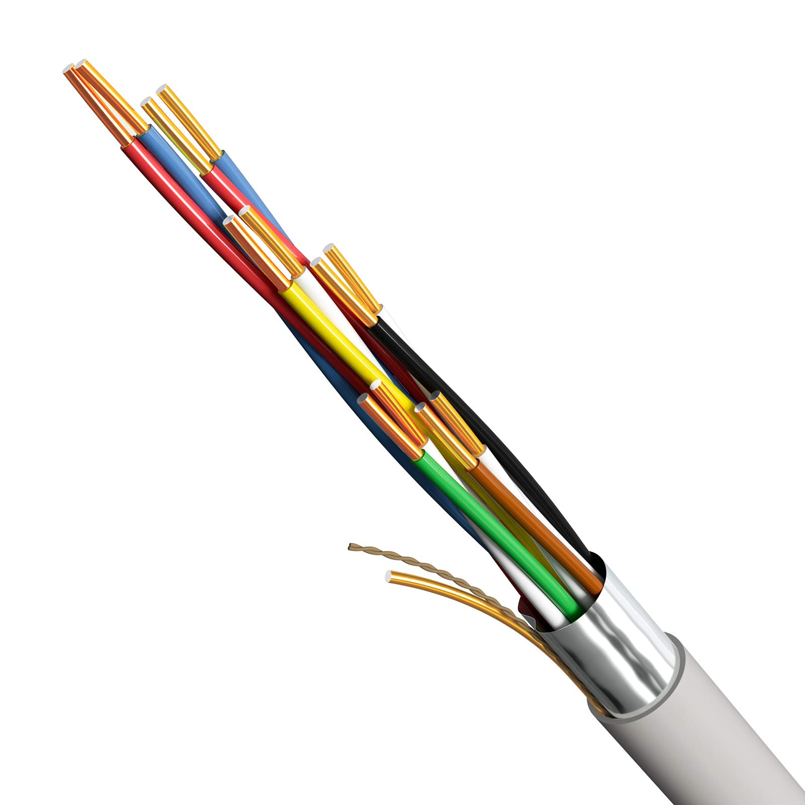 HB-DIGITAL Cable telefónico de 100 m, 6 x 2 x 0,6 J-Y(ST) Y, cable de instalación JYSTY 12 núcleos
