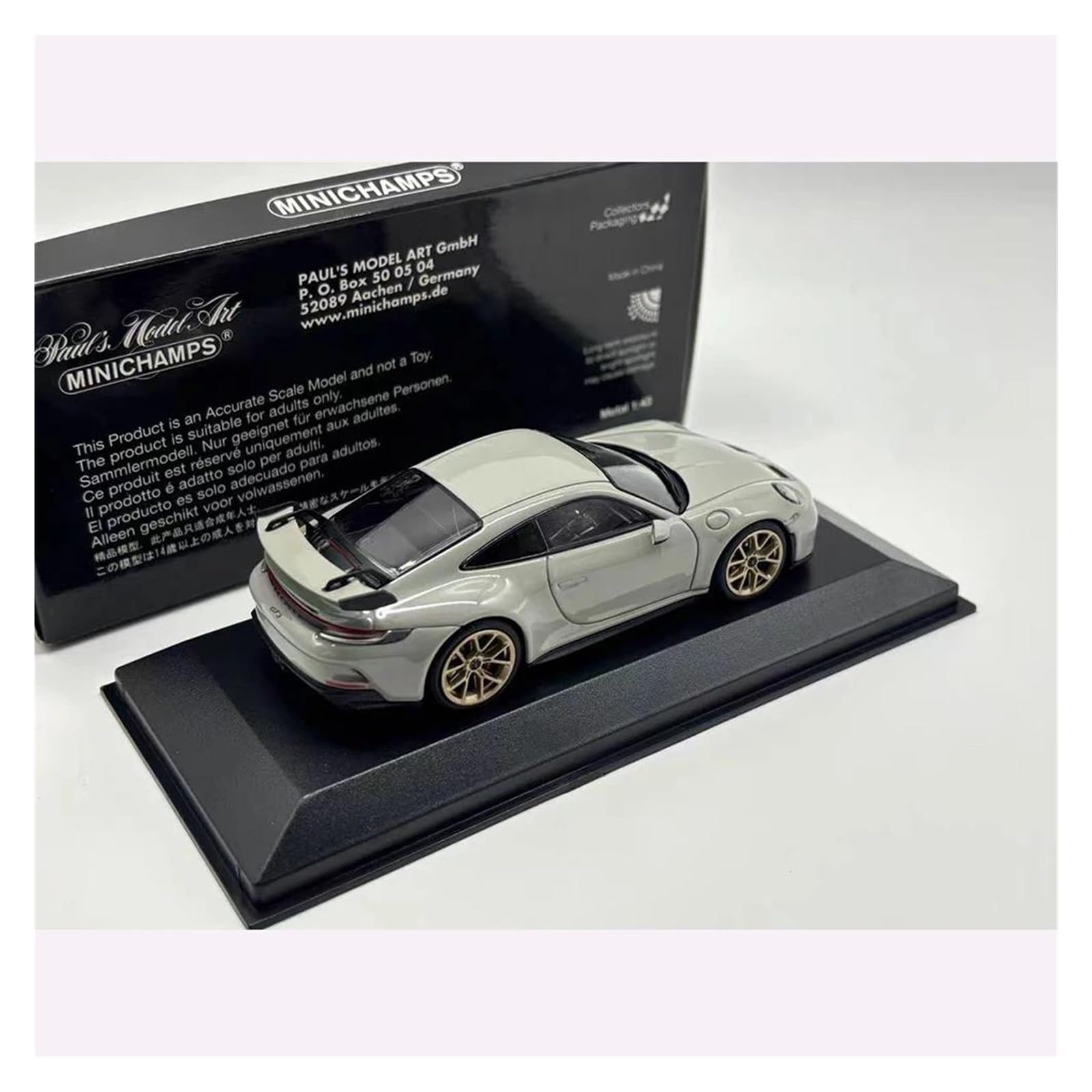 Metallo Scala Replica 1 43 per Porsche GT3 911 2018 Diecast Simulation Collezione di auto sportive lusso e decorazioni per la casa Hobby Veicoli Giochi Set