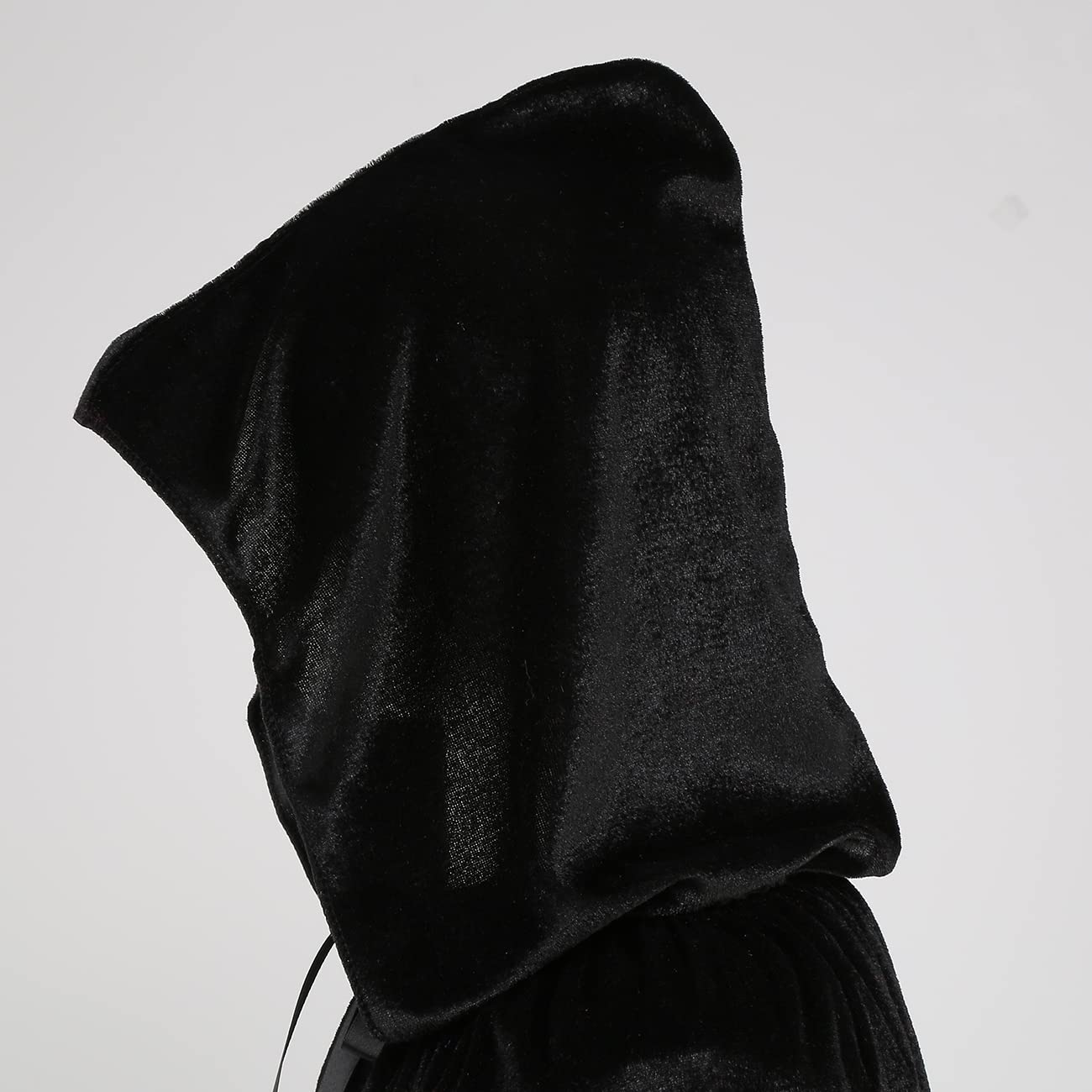 Regenboog Black Velvet Cape With Hood, Kids Cloak, Short Women's Cape for Christmas Halloween, Masquerade - Image 4