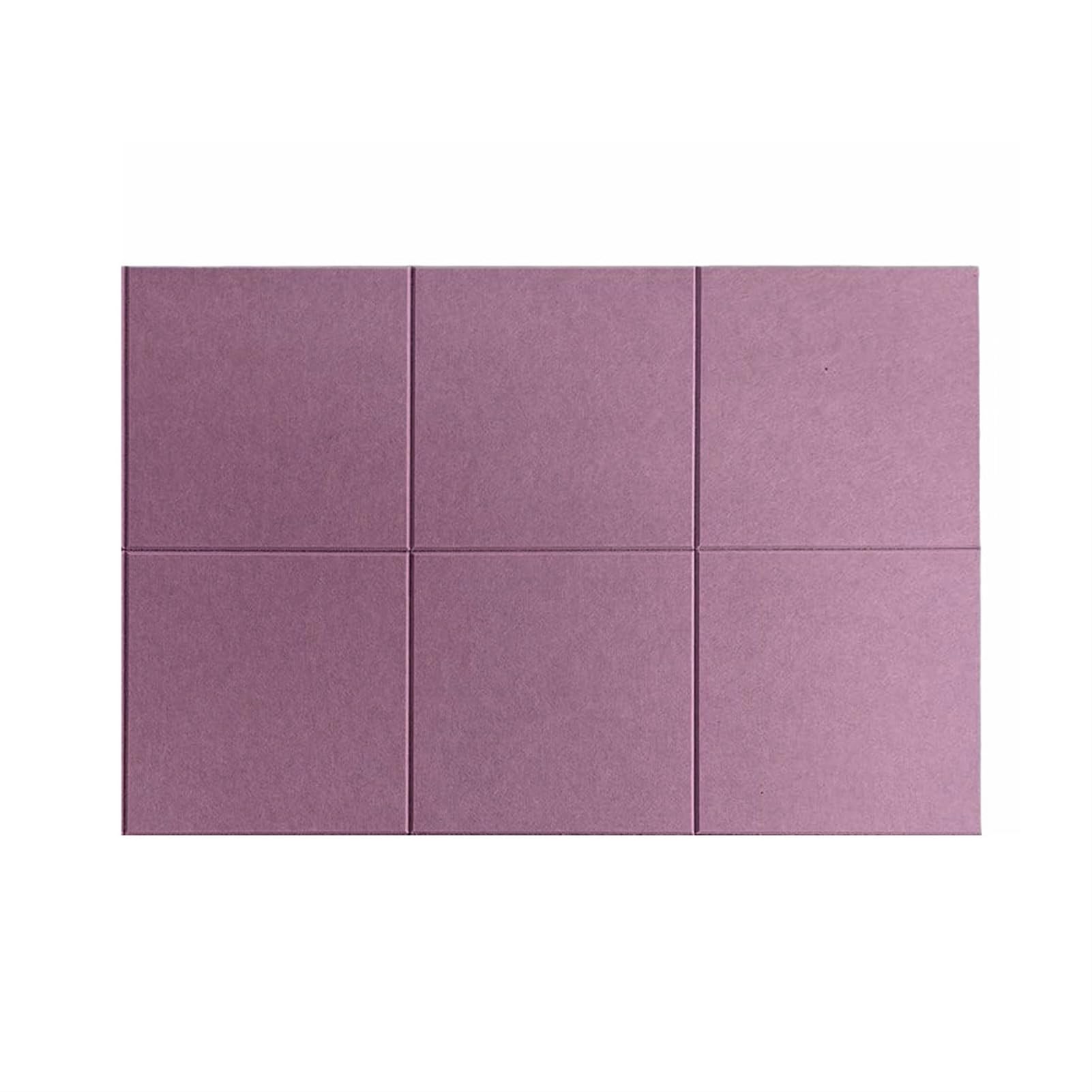BESTORI Large Cork Board for Wall 36“ x 24", 6 Pack Bulletin Board Alternative Felt Wall Tiles with Removable Adhesive Tabs for Home Office Decor Purple