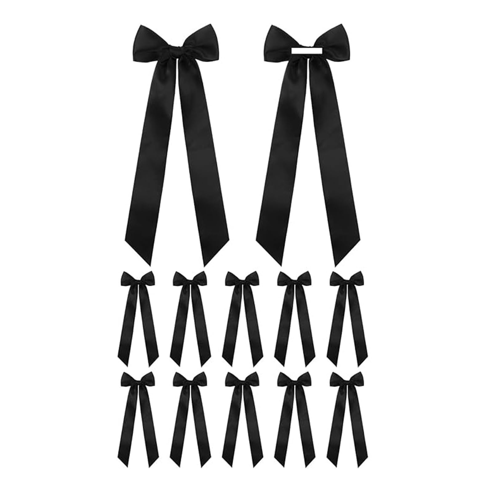 Shurhome 12Pcs Self-Stick Ribbon Bowknots for Wedding Centerpieces Holiday Party Candlestick Ornament Decoration Wedding Wrapping Ribbon