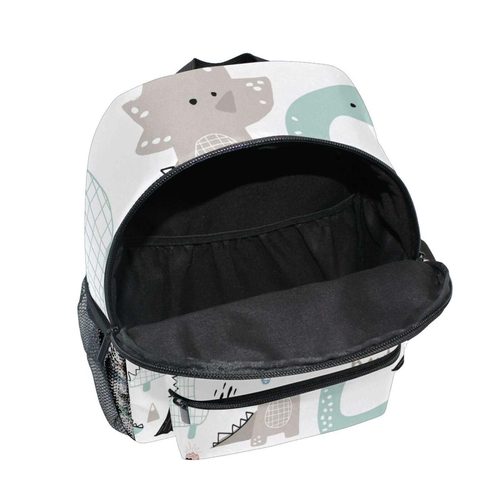 Bonita mochila de dinosaurio para niños y niñas, Dinosaurio blanco, Talla única, Mochilas Daypack