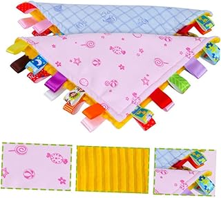 SECFOU Toalha De Bebê Toalhas Rosa Toalhas De Bebê Toalhas De Bebê Toalha De Dentição De Bebê Pano De Dentição De Bebê Cobertor De Dentição De Bebê Apaziguar Toalha Calmante Infantil