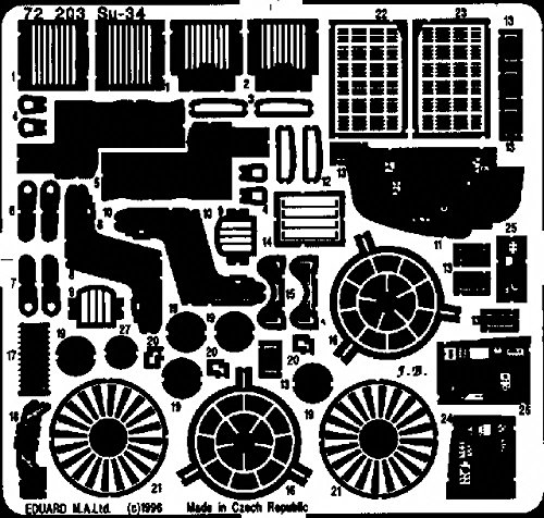 Eduard 72203 accessoires de modélisme Su-34 de précision pour maquette