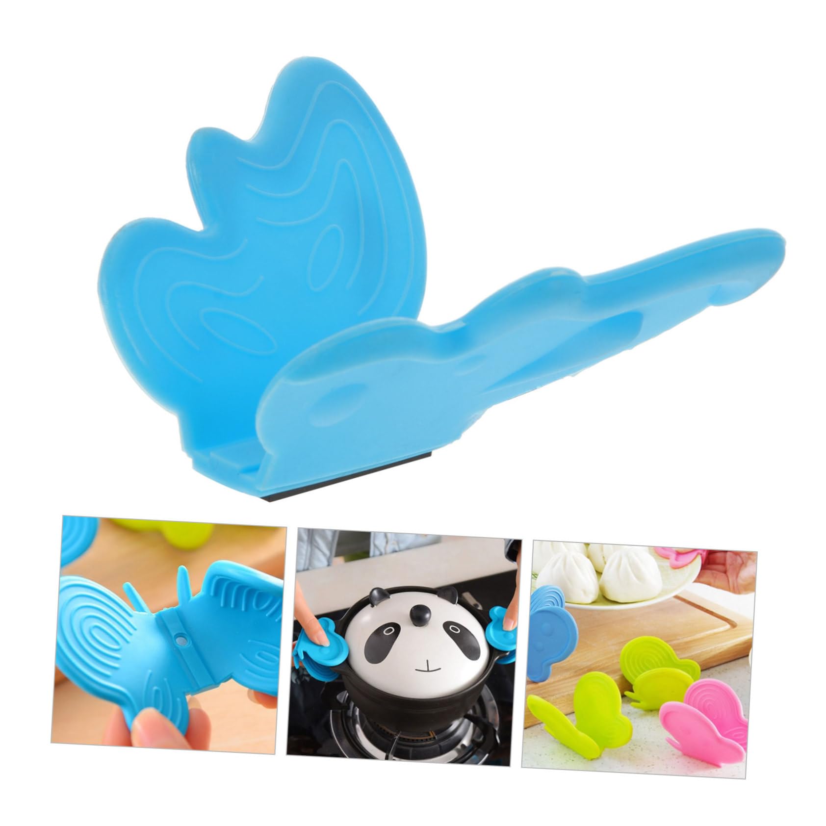 BESTonZON 20piezas Guantes De Cocina Magnéticos De Silicona De Azules Verdes para Horno y Microondas Resistentes Al Calor y Antideslizantes para Utensilios De Cocina y Protección contra