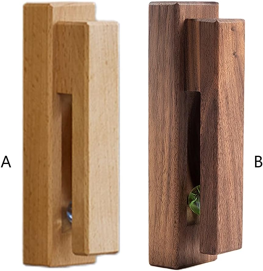 Wood Towel Hook Adhesive Vintage Wall Mounted Rack Holder Bathroom Hanger Wood Towel Hook image 4