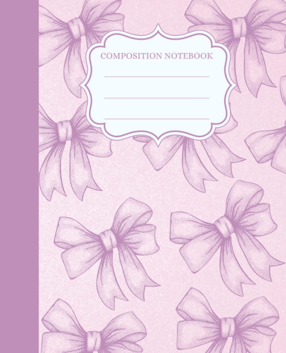 Composition notebook: Bow design journal blank lined 110 pg