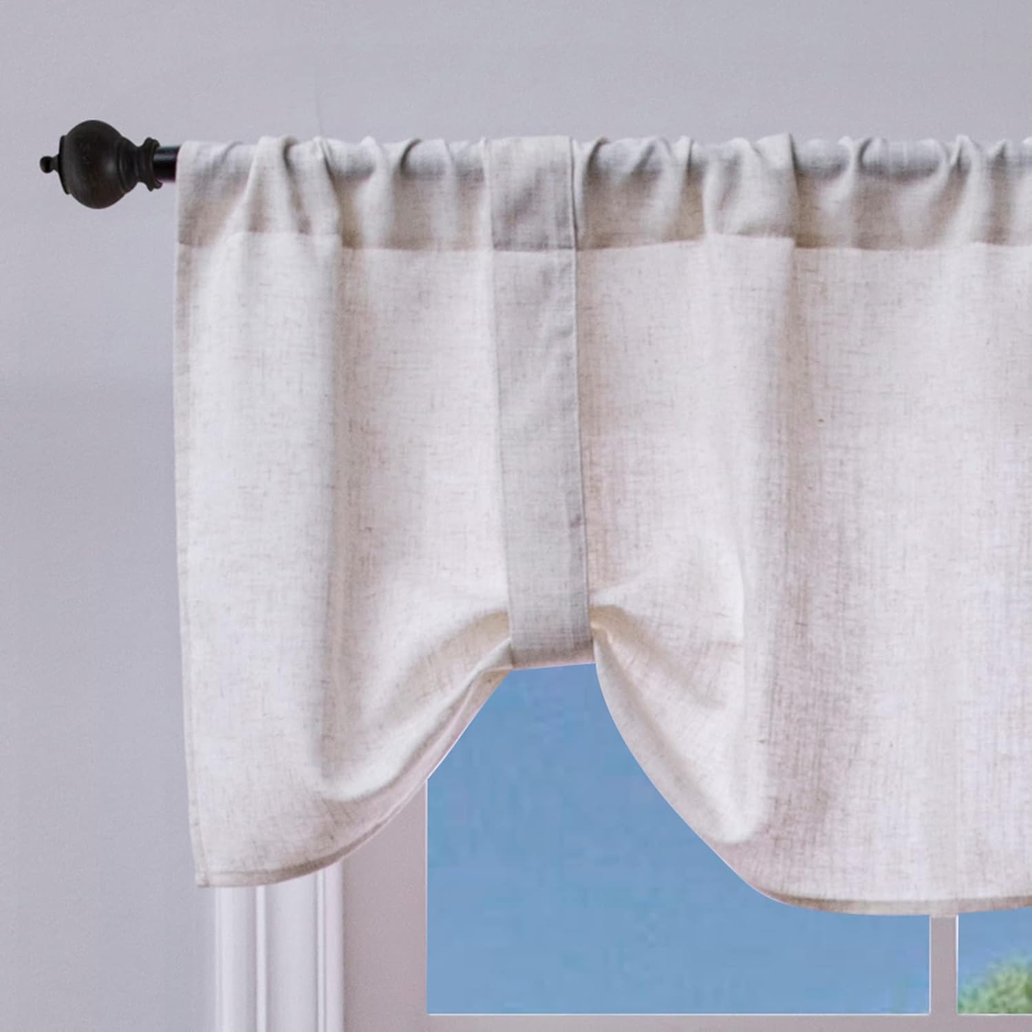 Beda HomeLinenTieUpShadeValance forKitchenLiving