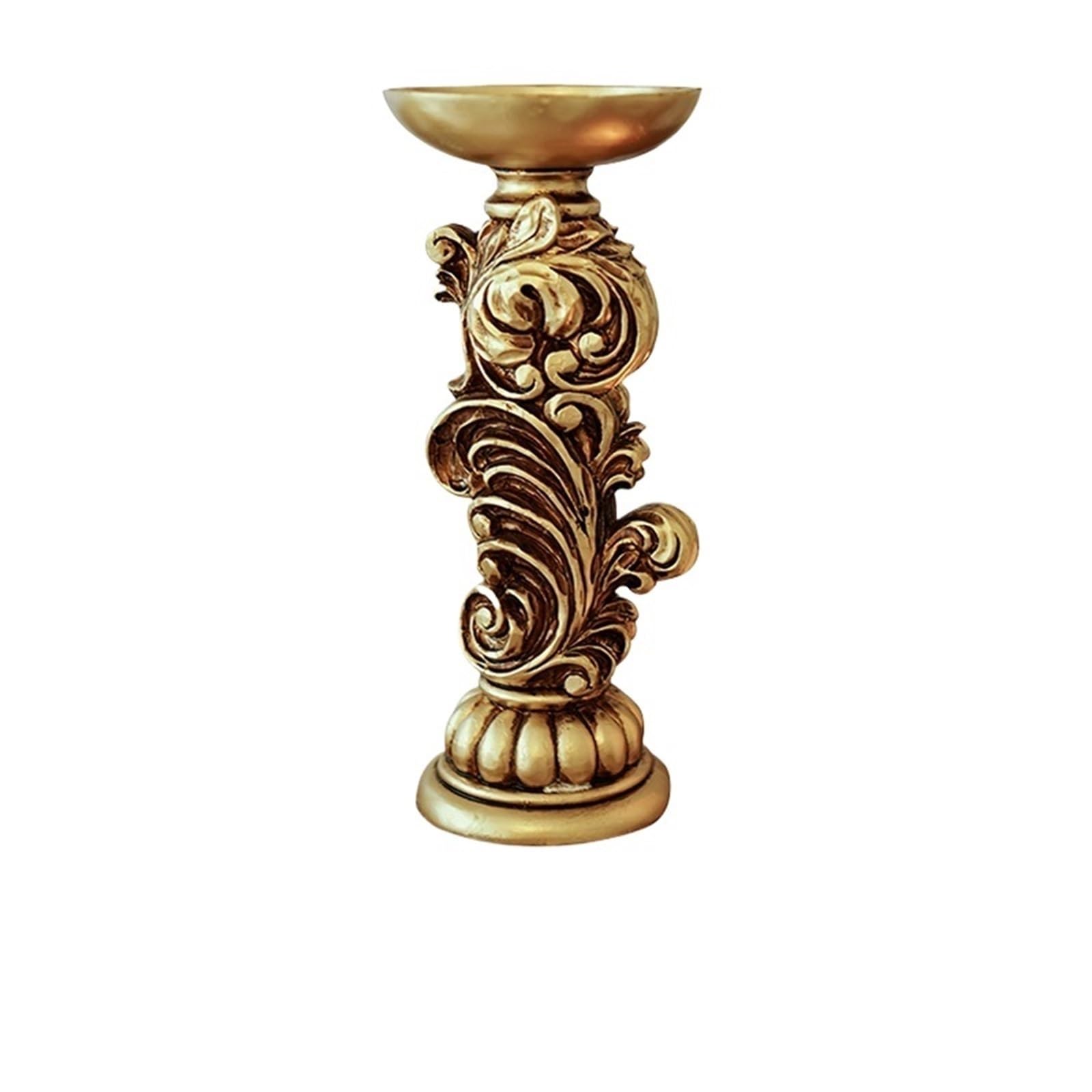 Metal Candle Holder Candle Holder Golden Crafts Candlestick Desktop Ornaments Home Decoration(Color 5)