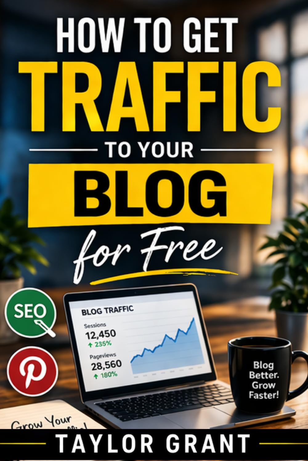 How to Get Traffic to Your Blog for Free: A Step-by-Step System for Beginners to Get Consistent Visitors Using Simple Promotion & Pinterest Strategies (Follow Me)
