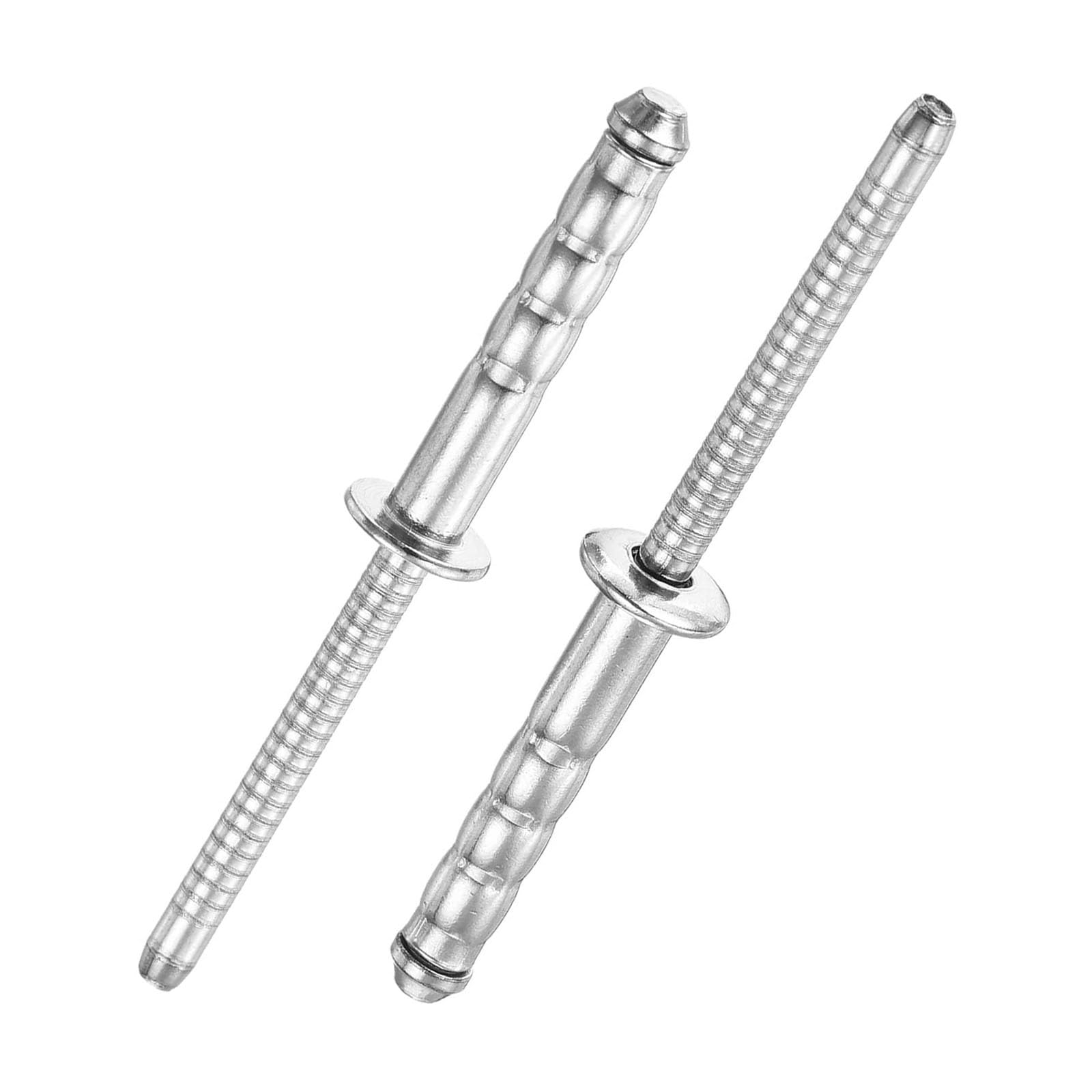 100 Pièces Rivets Pop Double Tambour, 4,8mm Rivet Plaque Immatriculation