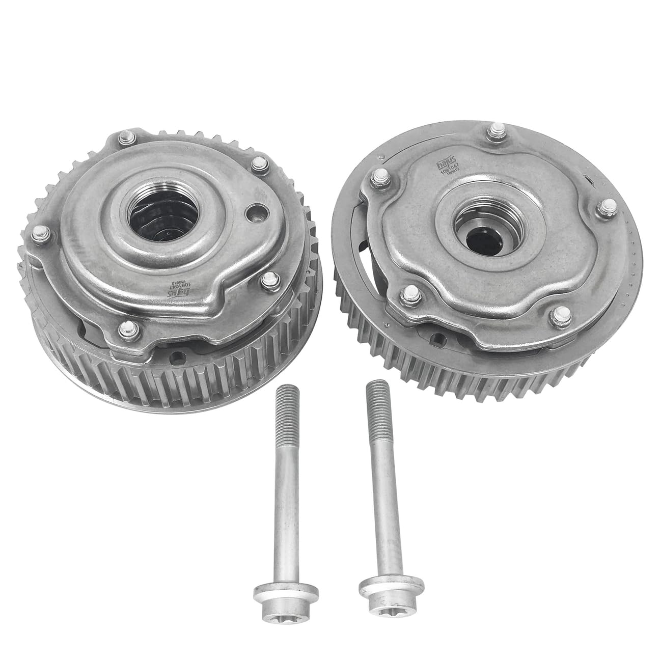 Hajus 1091047 Satz Set Nockenwellenversteller Einlass Auslass 55567048 55567049 kompatibel mit Alfa Romeo 159 Chevrolet Aveo Cruze Opel Astra Insignia A Signum Vectra C Zafira 1.6 1.8