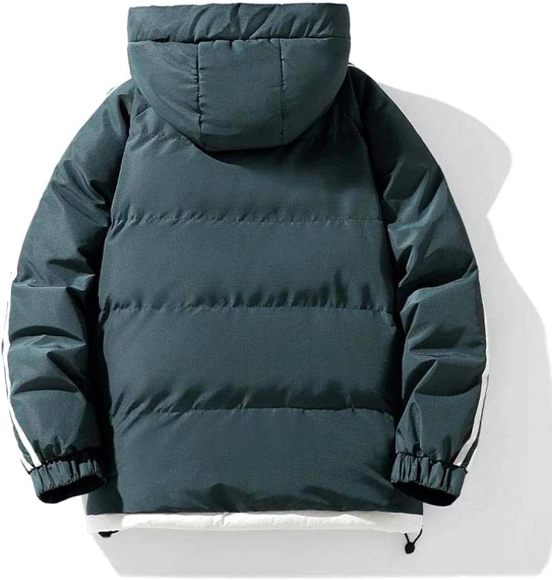 Men's Loose Hooded Cotton-Padded Coat Warm Full Sleeve For Casual Daily Outdoor Jacket