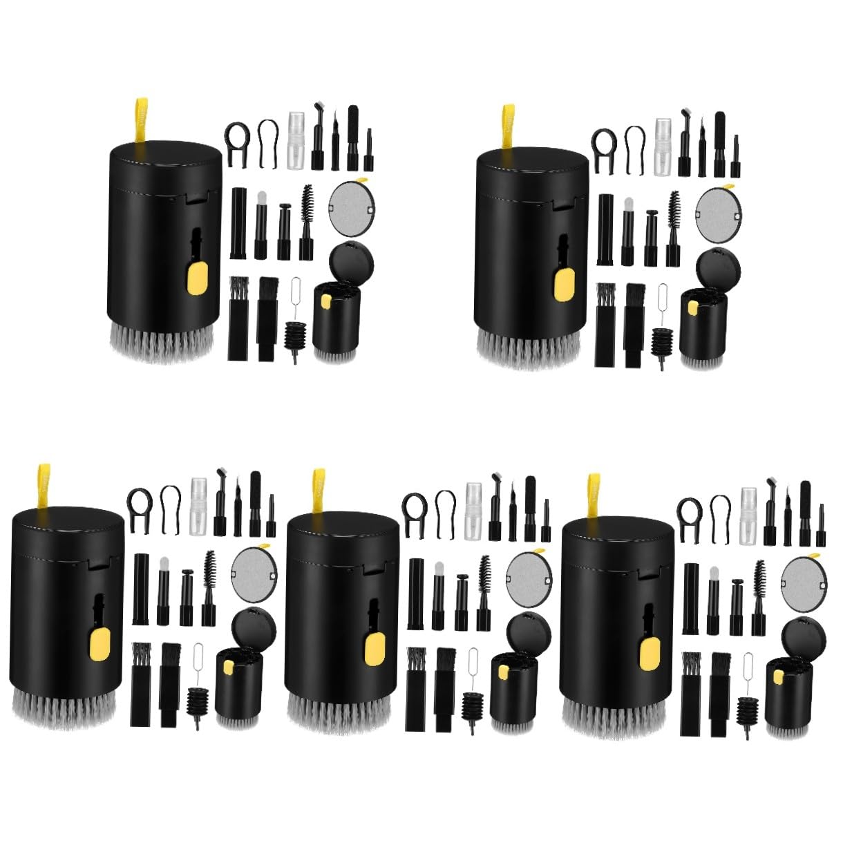 Mikikit 5sätze Reinigungsset Für Elektronische Geräte Inkl Bürsten Tuch Tastaturreinigung Für Linsen Kopfhörer Und Mehr Sanfte Reinigung Für Empfindliche Oberflächen Tragbar Und