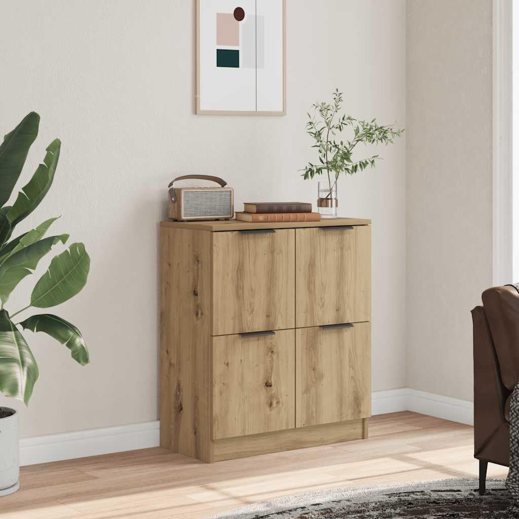 vidaXL Aparador de Madera de ingeniería Roble Artisan 60x30x70 cm