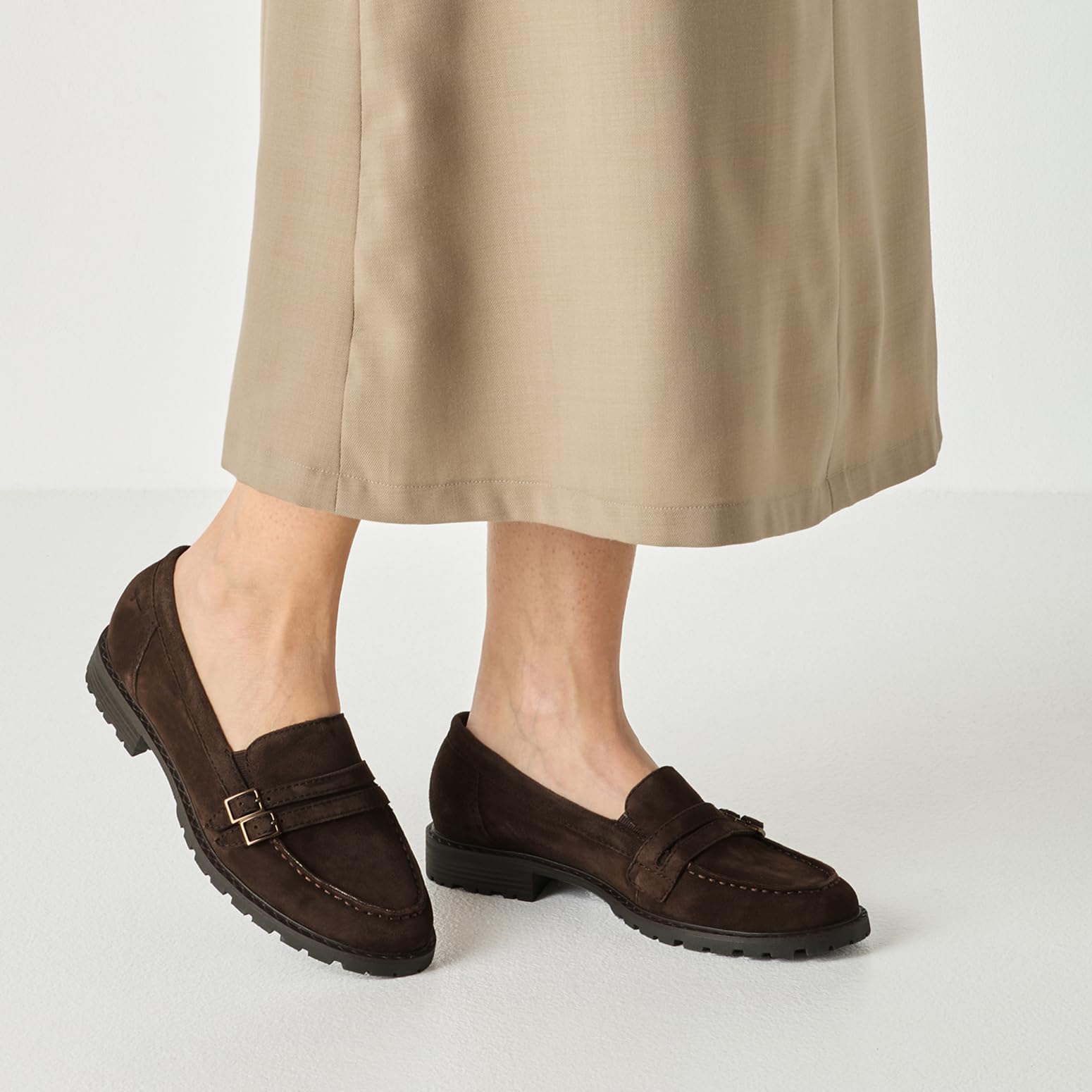 Tamaris Kobiety Tamaris Damen Wide Fit Slipper Leder 8-84600-47Mokasyn