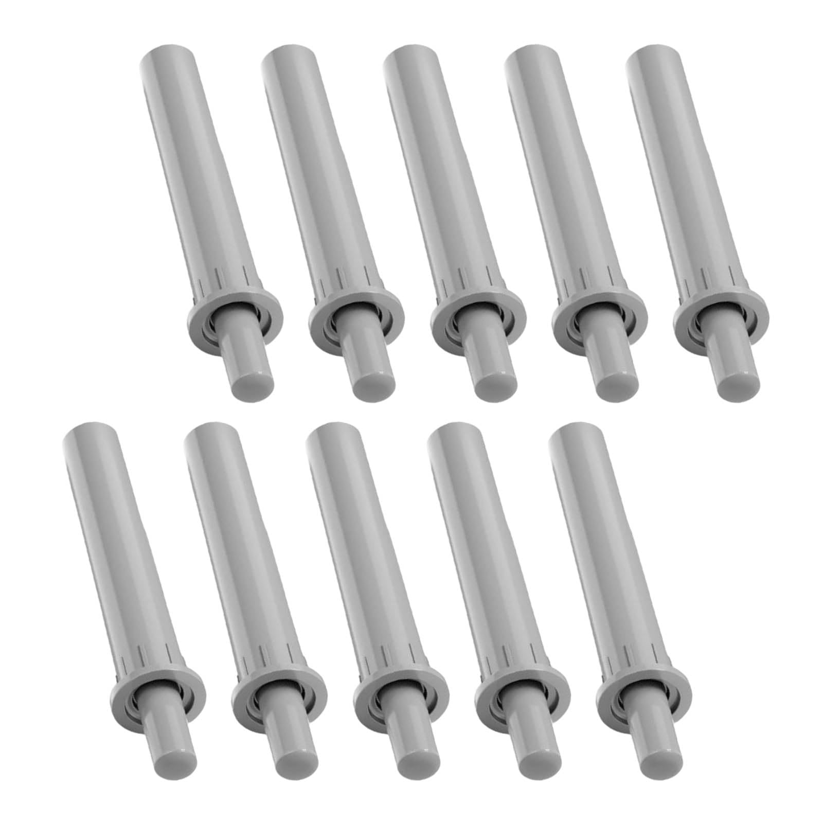 KinetiCore 10 Pack Grey Soft Close Cabinet Dampers, Concealed Hydraulic Anti-Slam Door Buffers, Quiet Drawer Stoppers for Kitchen Cupboard Wardrobe Bathroom Home DIY Furniture