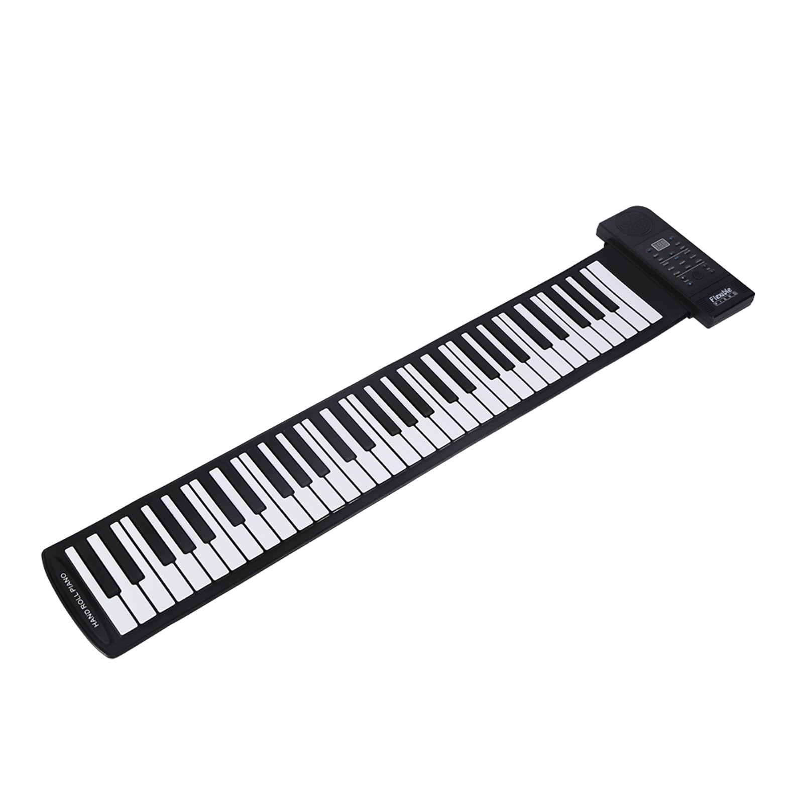 Generic Tastiera per Pianoforte Digitale Arrotolabile in Morbido Silicone a 61 Tasti con 45 Brani Demo per Divertimento in Famiglia e Principianti, Design Leggero e Portatile