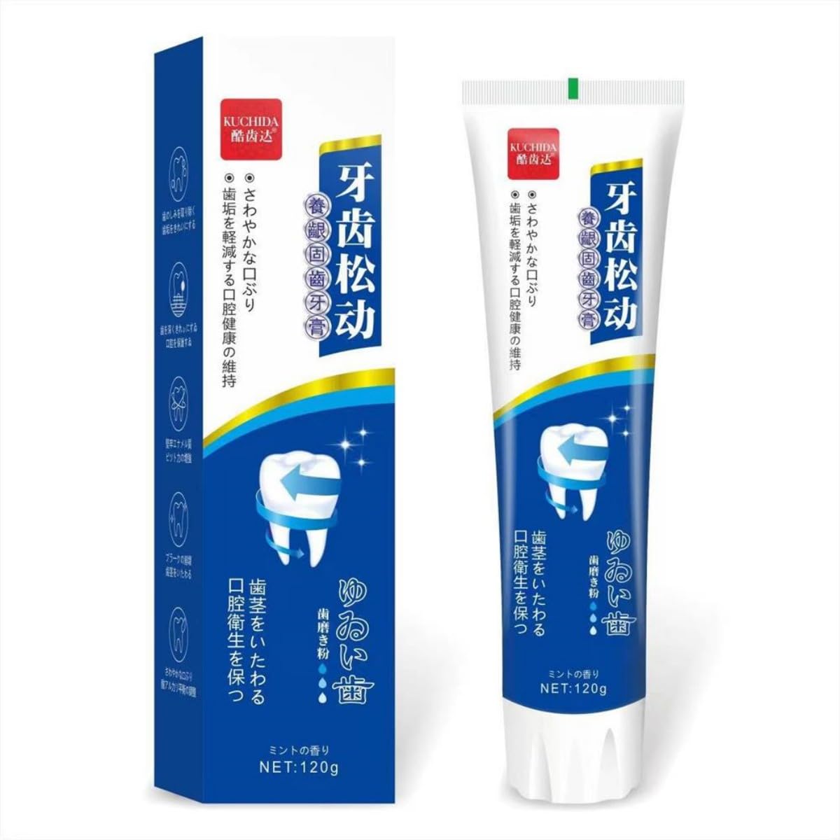 1pcs (120g) Loose Teeth Care Toothpaste Freshen Breath Remove Plaques Deep Clean Whiten Protect Strengthens Teeth