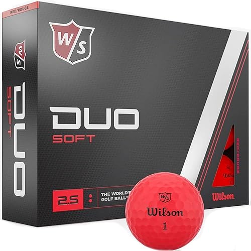 Miniatura 3 de WILSON Pelotas de golf Duo Soft para hombre - Rojo
