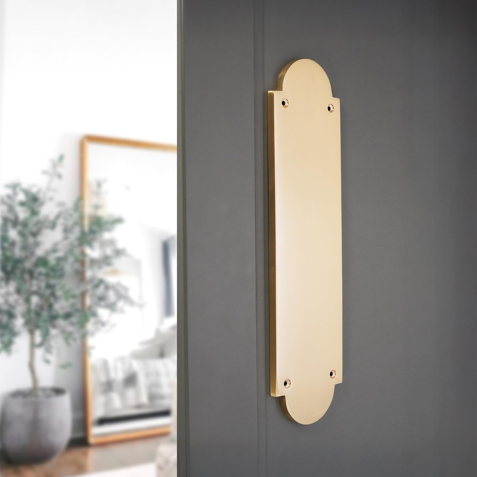 Infinity Decor Laiton massif moulé Style victorien 302 mm x 72 mm pour porte 9 mm d'épaisseur