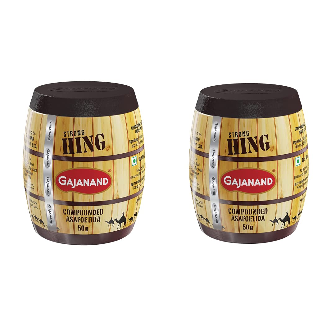 GAJANAND Strong Hing Powder, 50g x Pack of 2 / Compounded Asafoetida Powder/for Healthy and Flavorful Cooking/Strong Tadka Hing (B08HK1Z599) Amazon Price History, Amazon Price Tracker