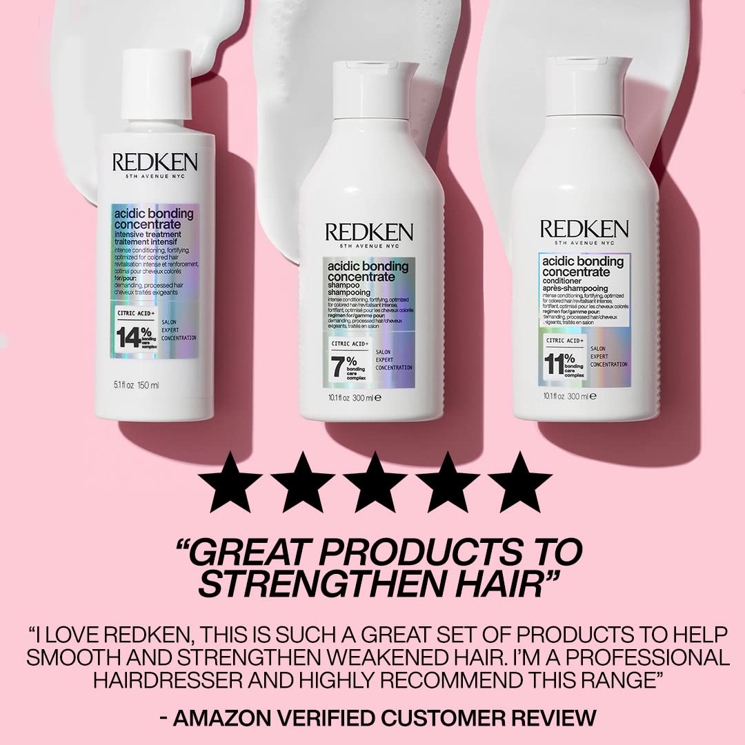 Redken | Champú Sin Sulfatos para Fortalecer todo tipo de Cabellos, Acidic Bonding Concentrate, 300 ml & | Spray protector multibeneficio, Tratamiento, One United, 150 ml