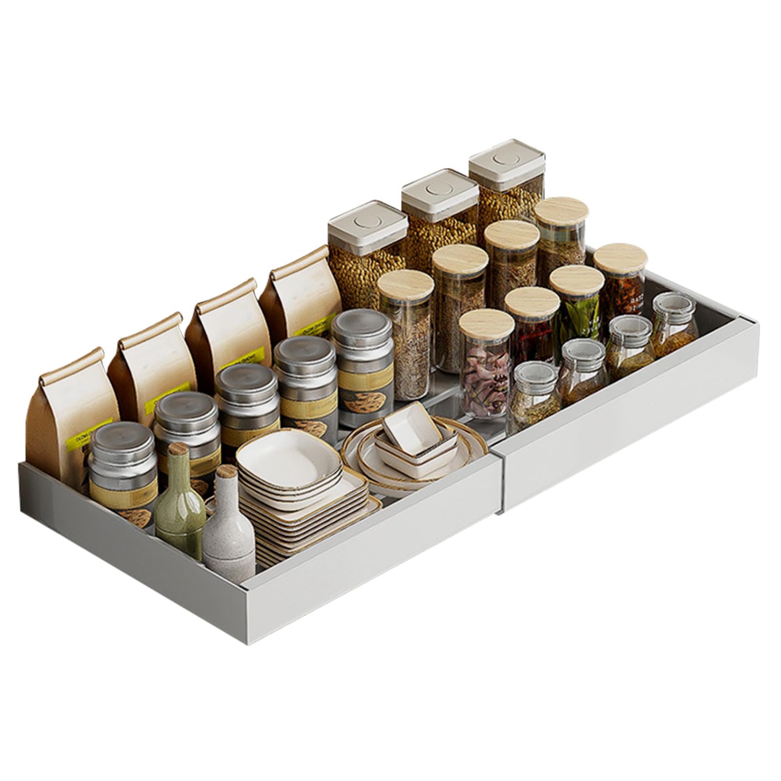 Organizador Bajo Fregadero Almacenamiento Retráctil Multifuncional | Organizador Bajo Fregadero Extraíble Para Cocina Baño Despensa Armario Estante Organizador