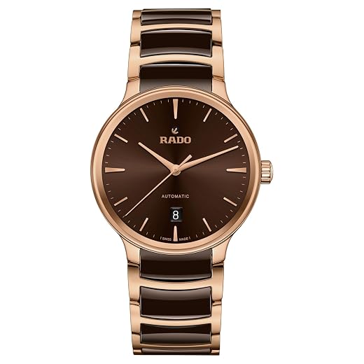 Rado Centrix Automatic Swiss Watch 39Mm Brown Dial