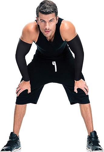 Miniatura 4 de Bememo 9 pares de mangas de protección UV, mangas de enfriamiento, fundas de brazo largas para hombres y mujeres