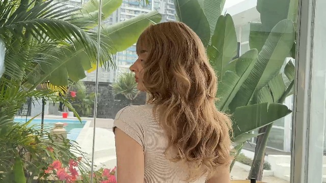 Esmee Long Wavy Blonde Wigs For Women With Fringe - View #12