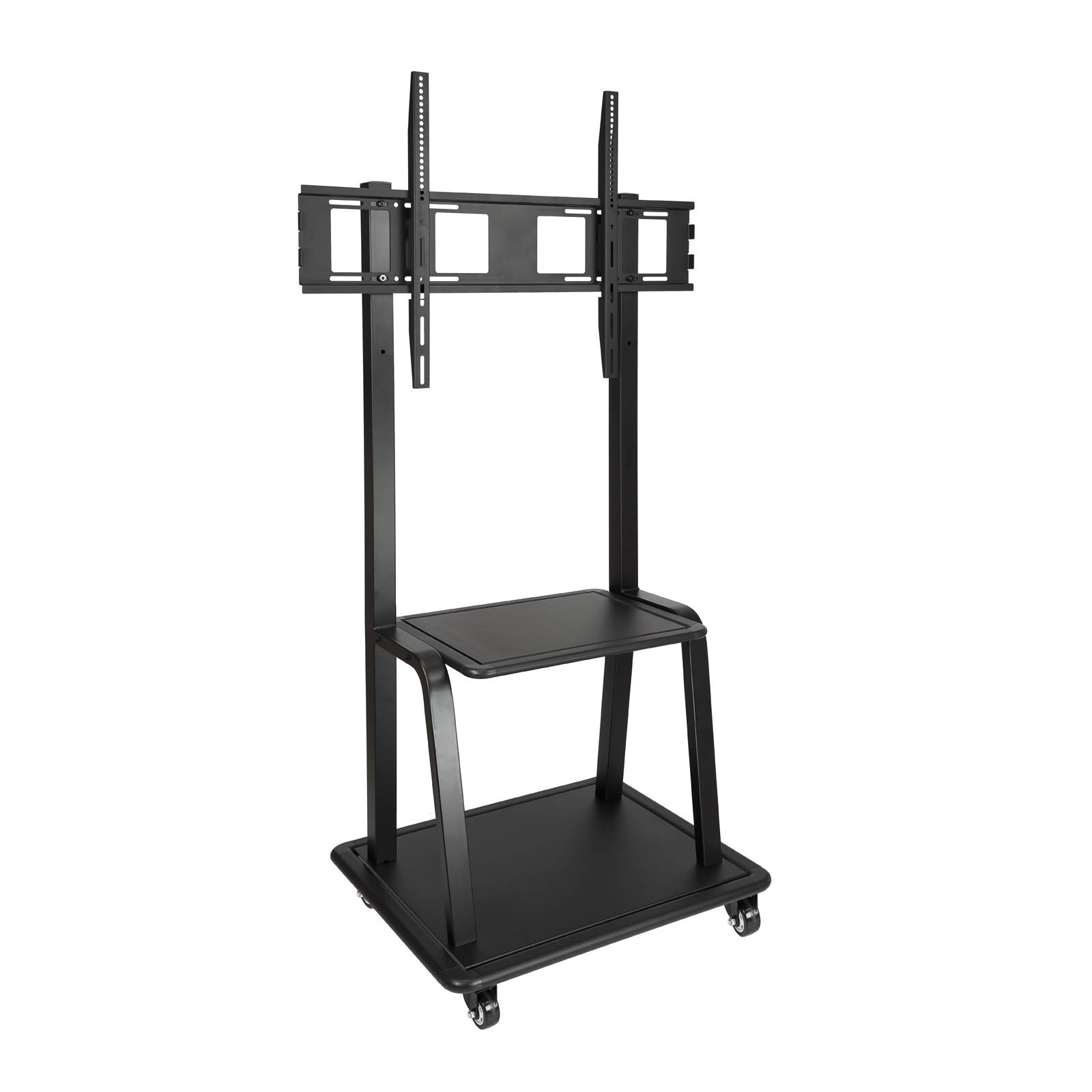 TooQ FS20100M-B - Supporto da pavimento con ruote per TV da 37" a 100", fino a 150kg, nero