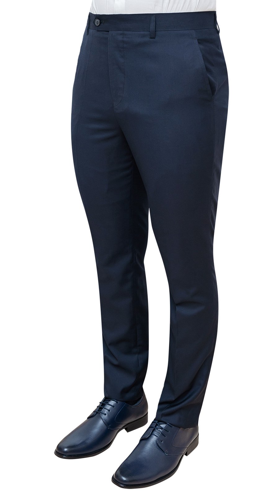 Evoga Pantaloni Uomo Class sartoriali Blu Scuro Formale Elegante