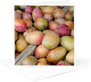 3dRose Greeting Card - Brazil, Amazon, Manaus. Municipal Market, mangos for sale. - Cindy Miller Hopkins - Markets