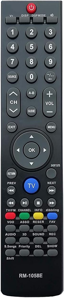 BhalTech RM-1058E LED LCD TV Remote Control Compatible LED LCD TV with 3D Function SKYWORTH