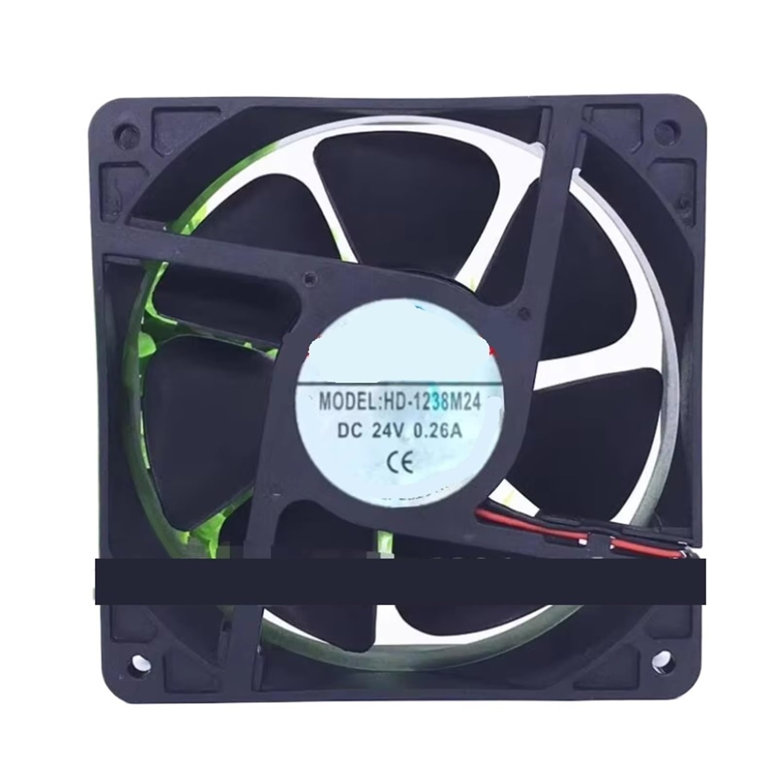 Ventilateur 120mm HD-1238M24 DC 24V à Haute Pression Statique et 2 Fils