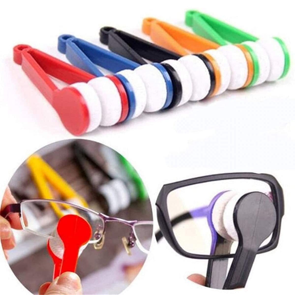 Riziya Brother Microfiber Portable Eyeglass Spectacles Sunglass Lens Cleaner Brush Clip Specs Cleaning Tool With Key Hole Microfiber Cloth Handle Reading Glasses with Keyring.(Pack of 1) (B0CW3N9RP1) Amazon Price History, Amazon Price Tracker