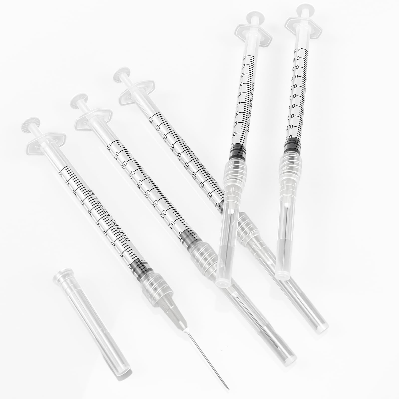 1ml Luer lock Syringe with 25Ga Needle, 100 Pack Individually Packaging Disposable Plastic Syringes and Needles for Scientific Labs, Industrial, Animal and Pet Supplies — Amazon image 10