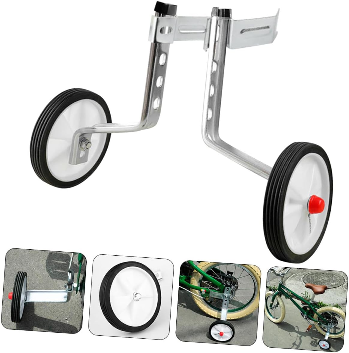 Wear-resistant Bike Training Wheels Replacement Stabilizers for S Bicycle Balance Auxiliary Wheels for Boys and Learning to Ride