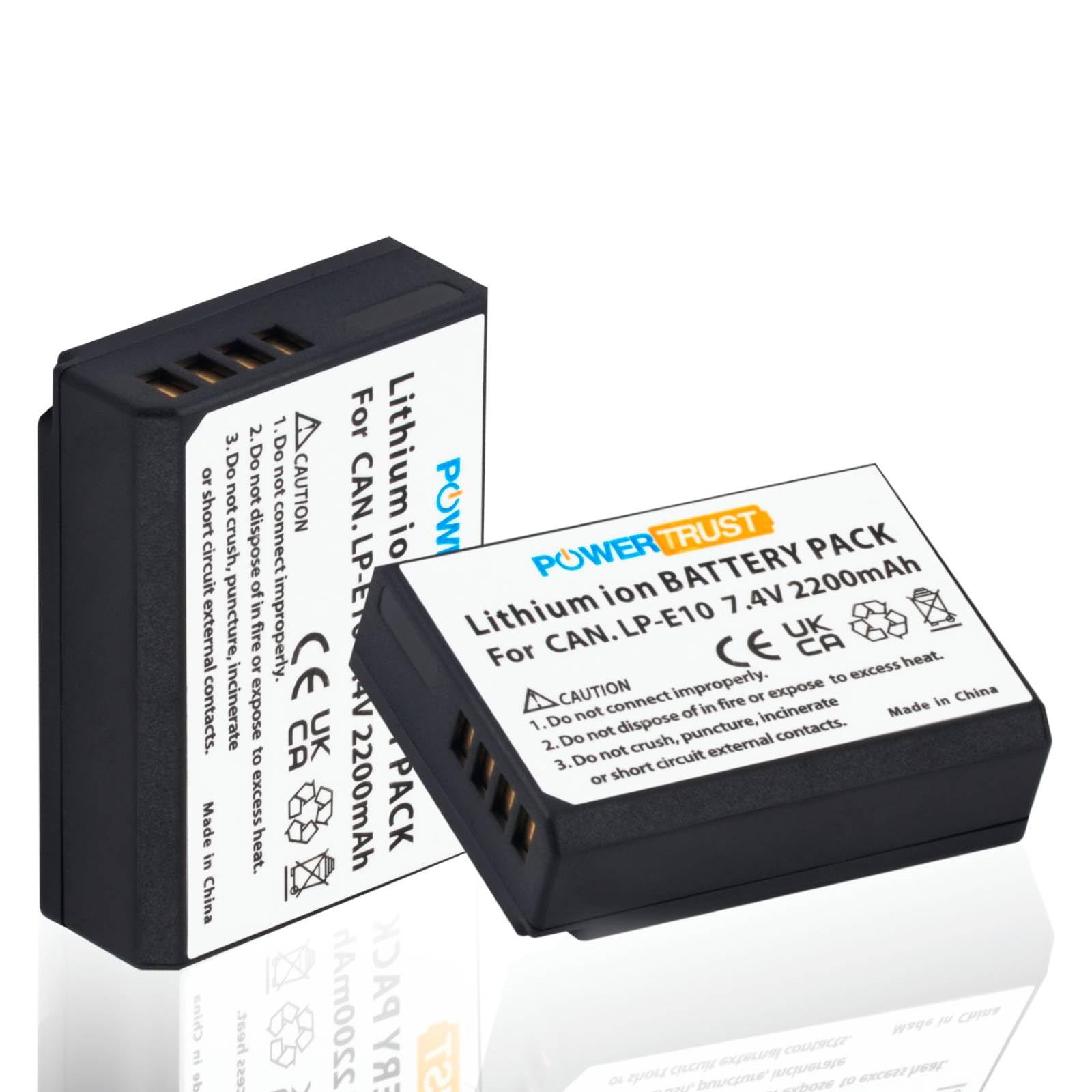 Amazon.com : PowerTrust LP-E10 Battery (2-Pack) for Canon EOS