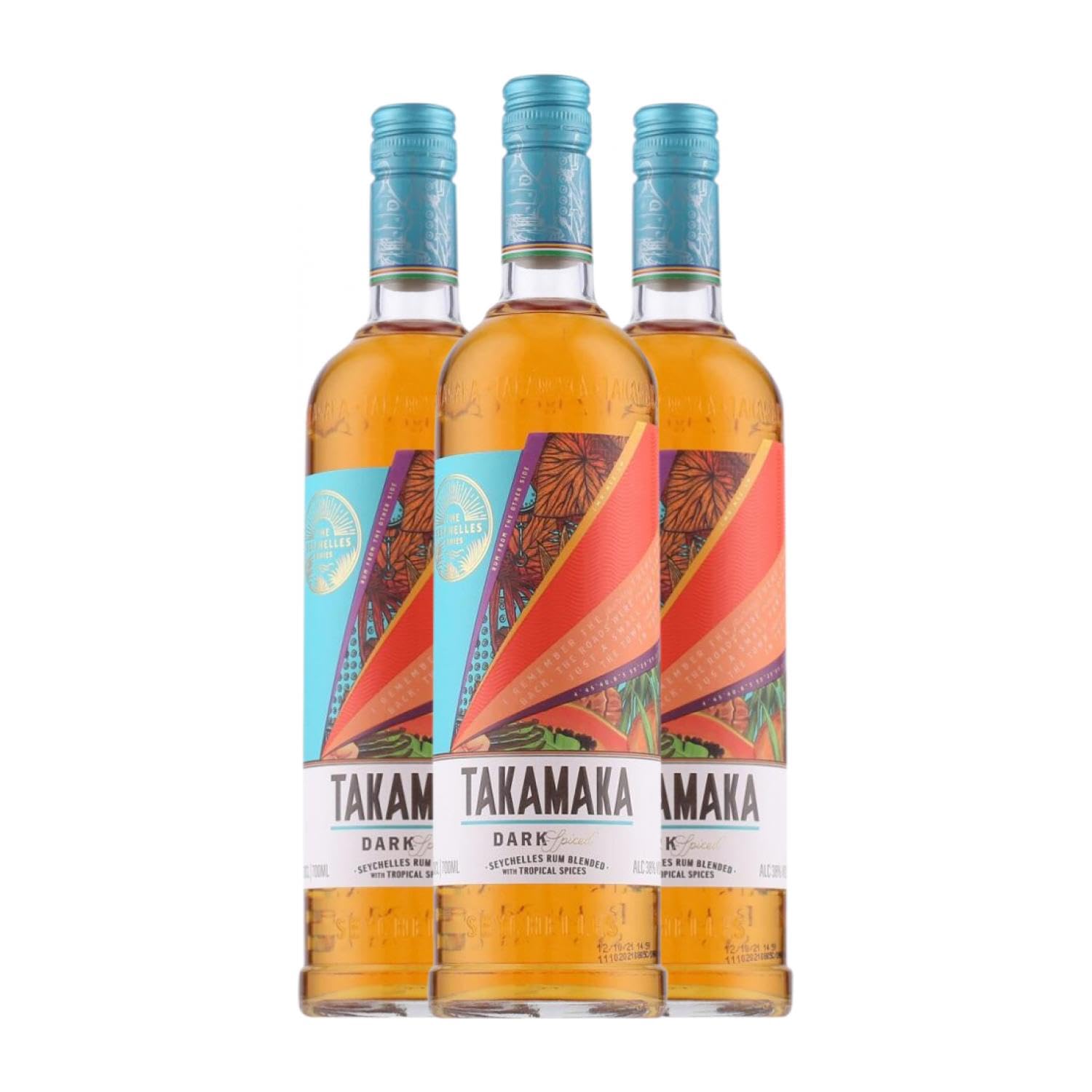 Ron Takamaka Dark Spiced 70 cl (Caja de 3 Botellas de 70 cl)