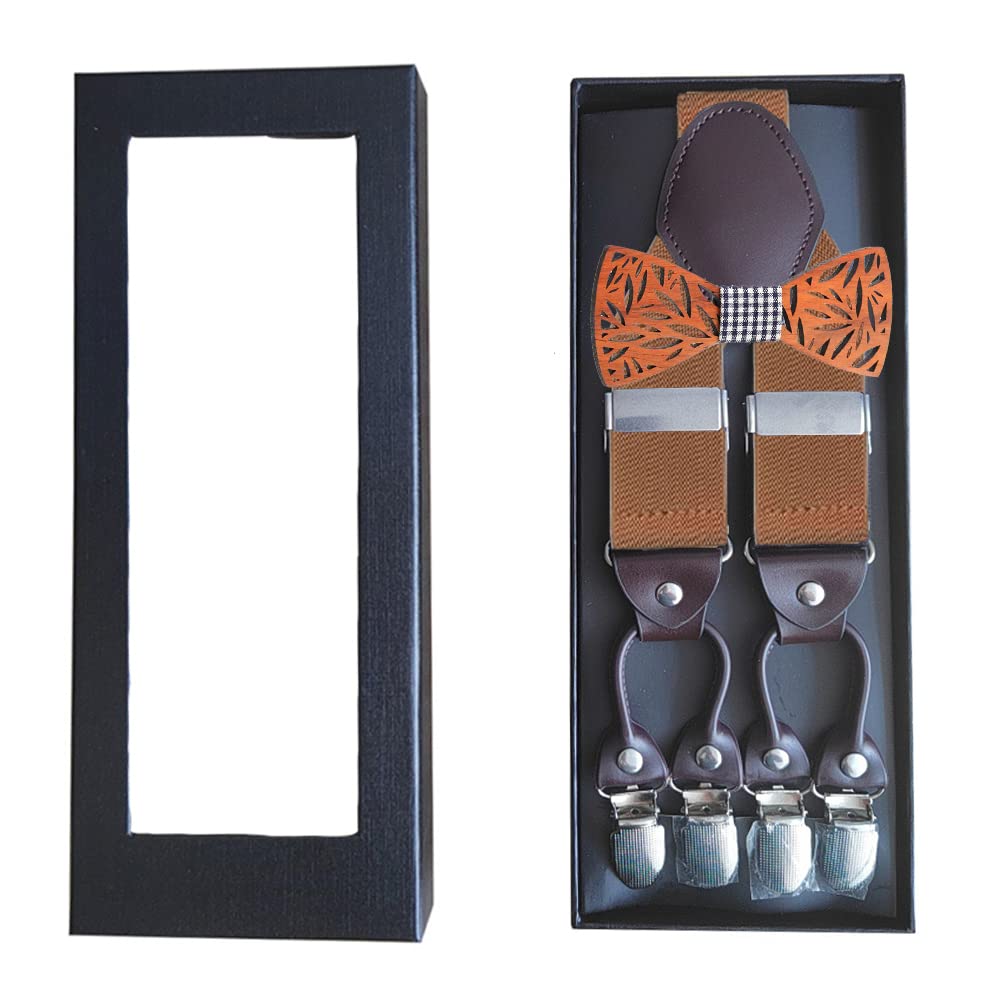 5cm Bretelles Élastique Pour Homme X-Forme Avec 4 Clips Métalliques - Achat / Vente Bretelles