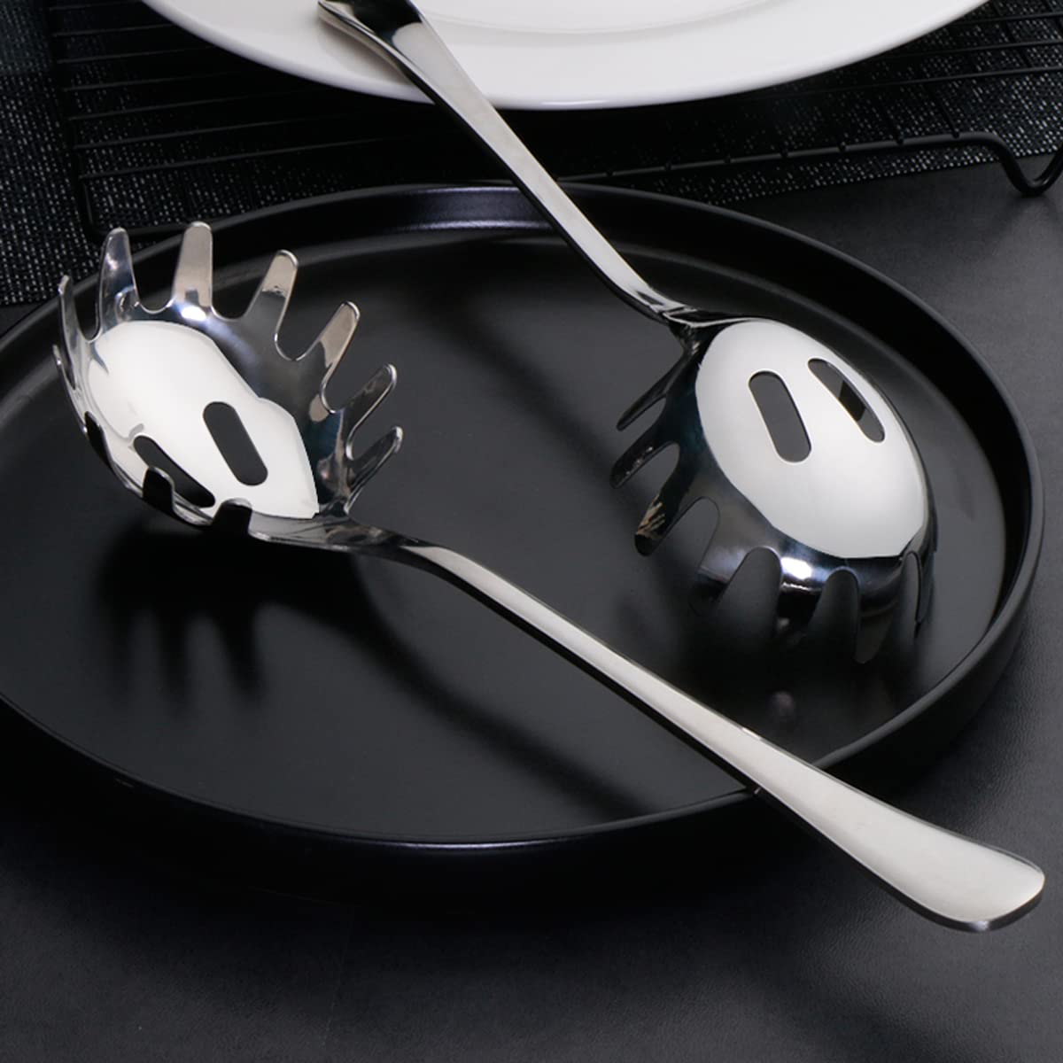 Cuchara para espaguetis de acero inoxidable, 24 cm