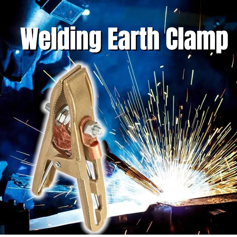 FLEXMAN Welding Ground Clamp, a Shape Brass Welding Earth Clip, Welding Earth Clamp for Shipyards Machinery Manufacturing - Image 3